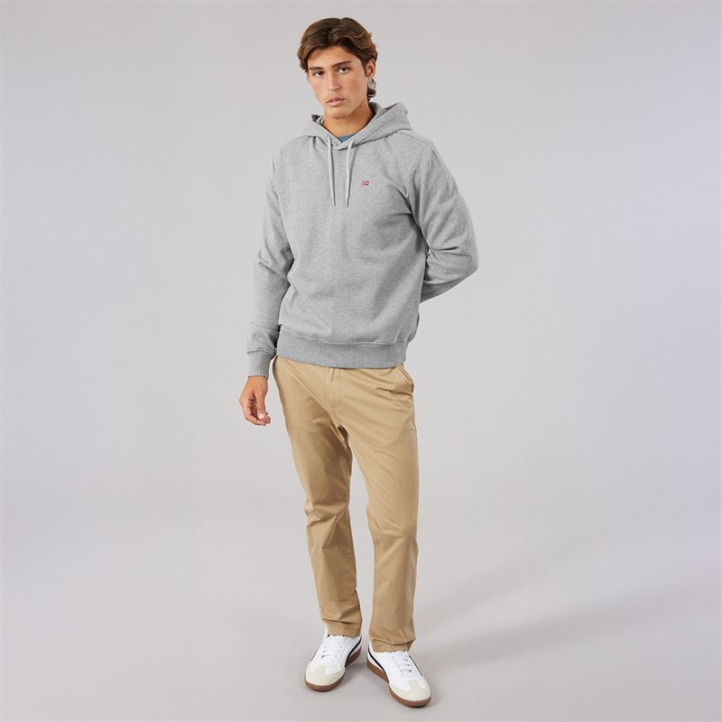 Mens Balis Hoodie Medium Grey Melange - Image 4
