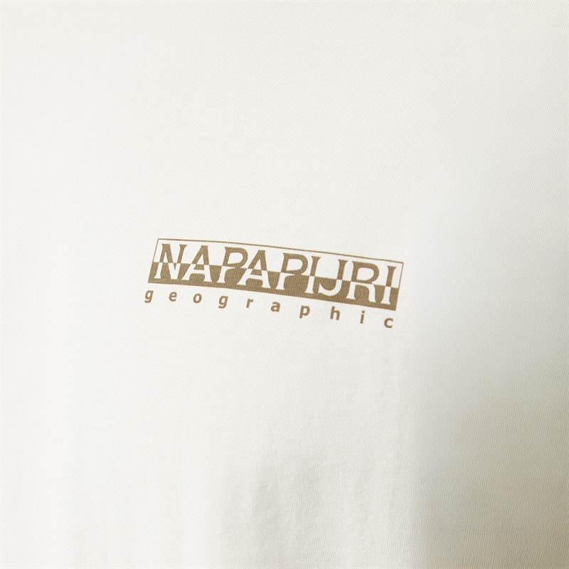 Mens Vista T-Shirt Beige Dimity - Image 5