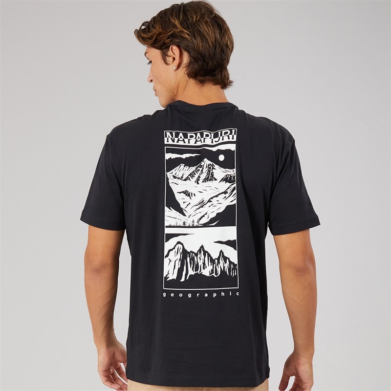 Mens Vista T-Shirt Black Beauty - Image 3