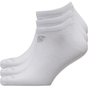 Three Pack No Show Socks White