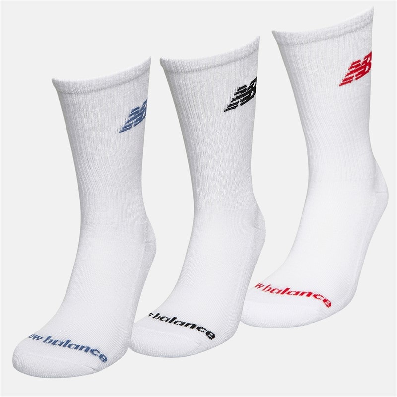 Flying Logo Three Pack Crew Socks White/True Red/Dream State - Image 2