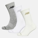 Flying Logo Three Pack Crew Socks White/Grey Heather/Sea Salt
