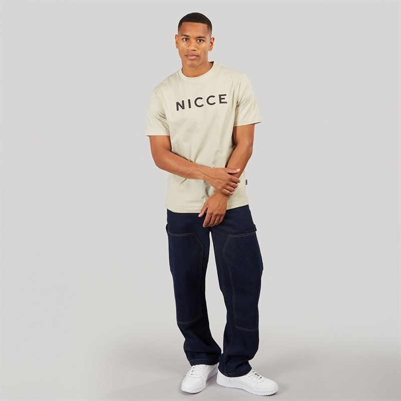 Mens Denno T-Shirt Light Stone - Image 3