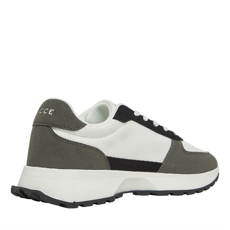 Mens Dalston Trainers White/Grey - Image 5