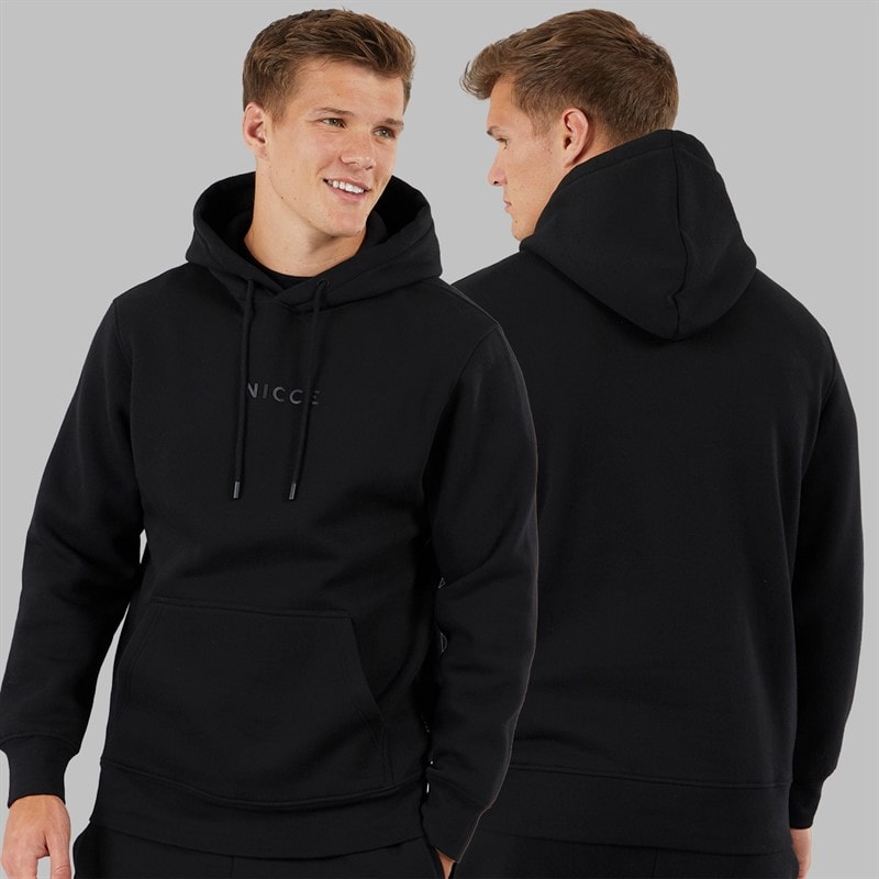 Mens Dinall Three Pack Hoodie T-Shirt And Joggers Set Black - Image 3