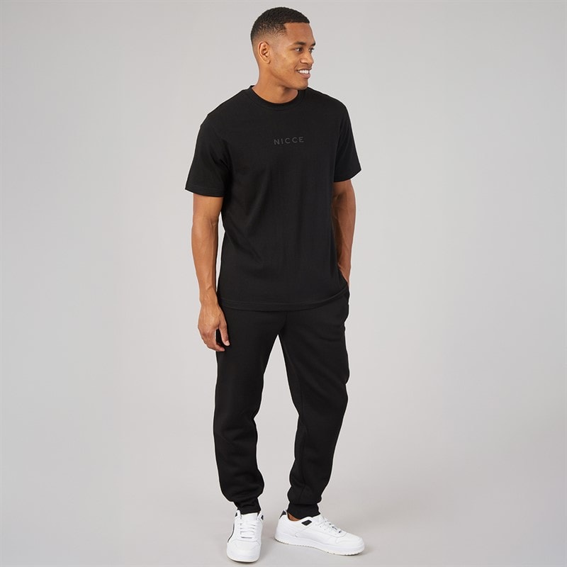 Mens Dinall Three Pack Hoodie T-Shirt And Joggers Set Black - Image 4