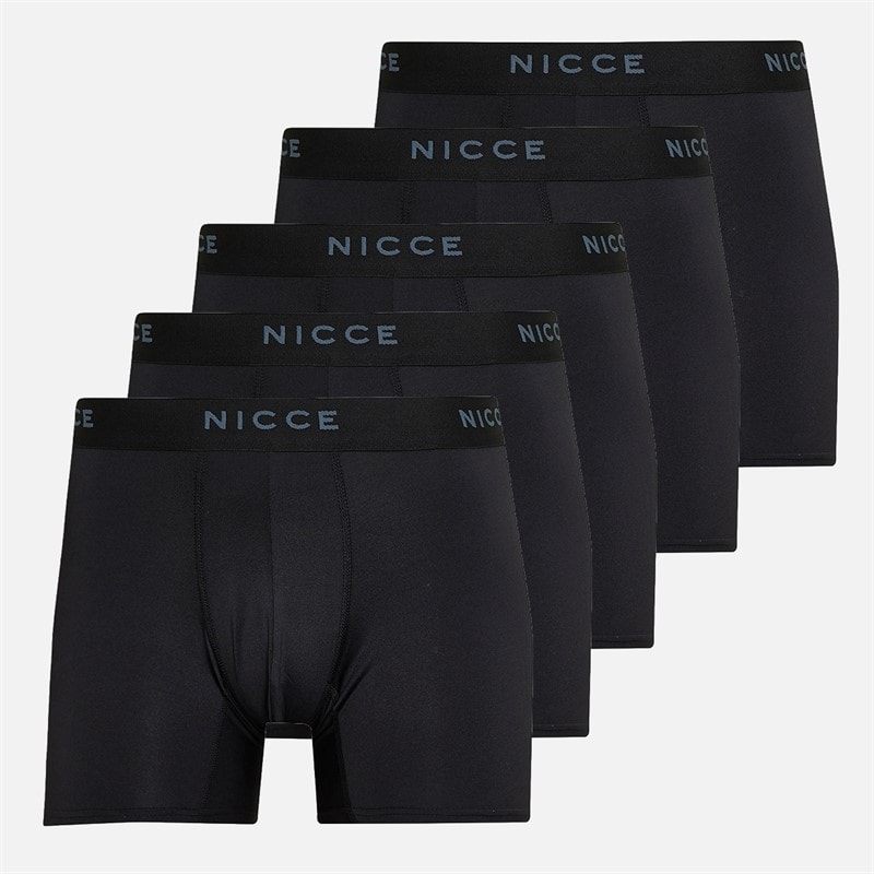 Mens Lavenham Five Pack Boxer Shorts Black - Image 1