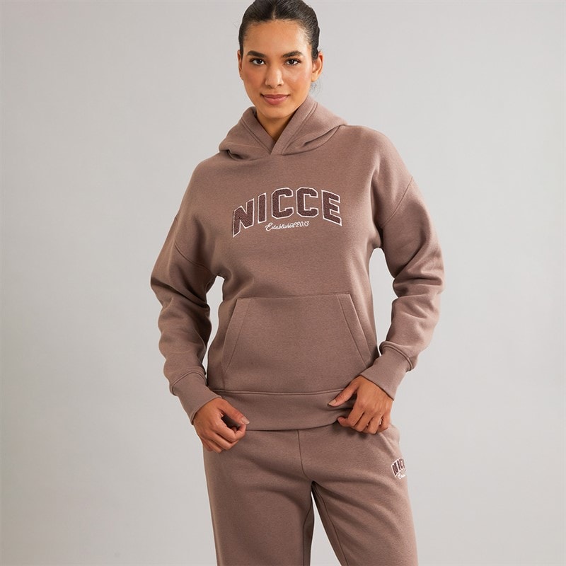 Womens Hearthia Hoodie And Wide Leg Joggers Set Mink - Image 3