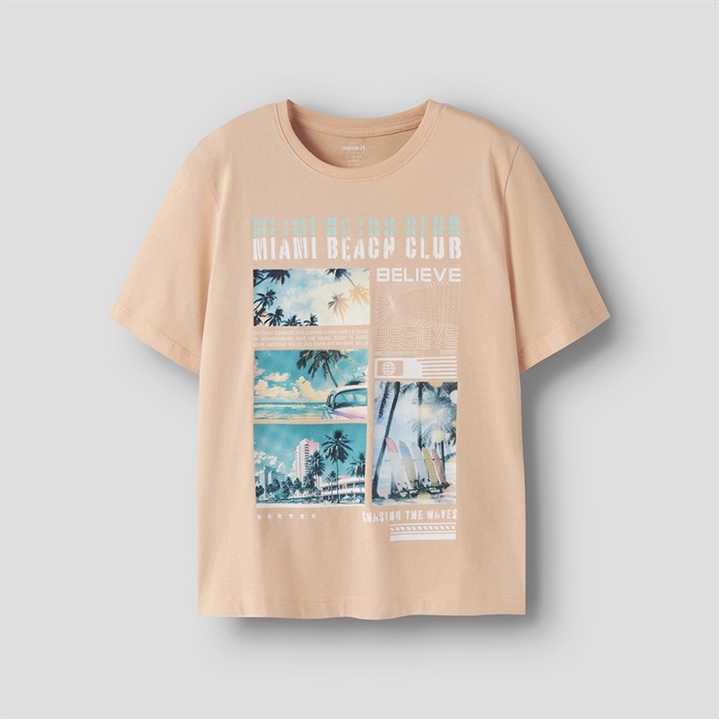 Name It Boys Voto T-Shirt Peach Fuzz
