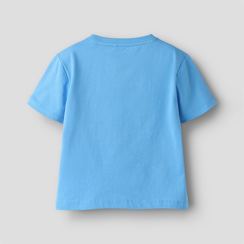 Boys Dellan T-Shirt Azure Blue - Image 2