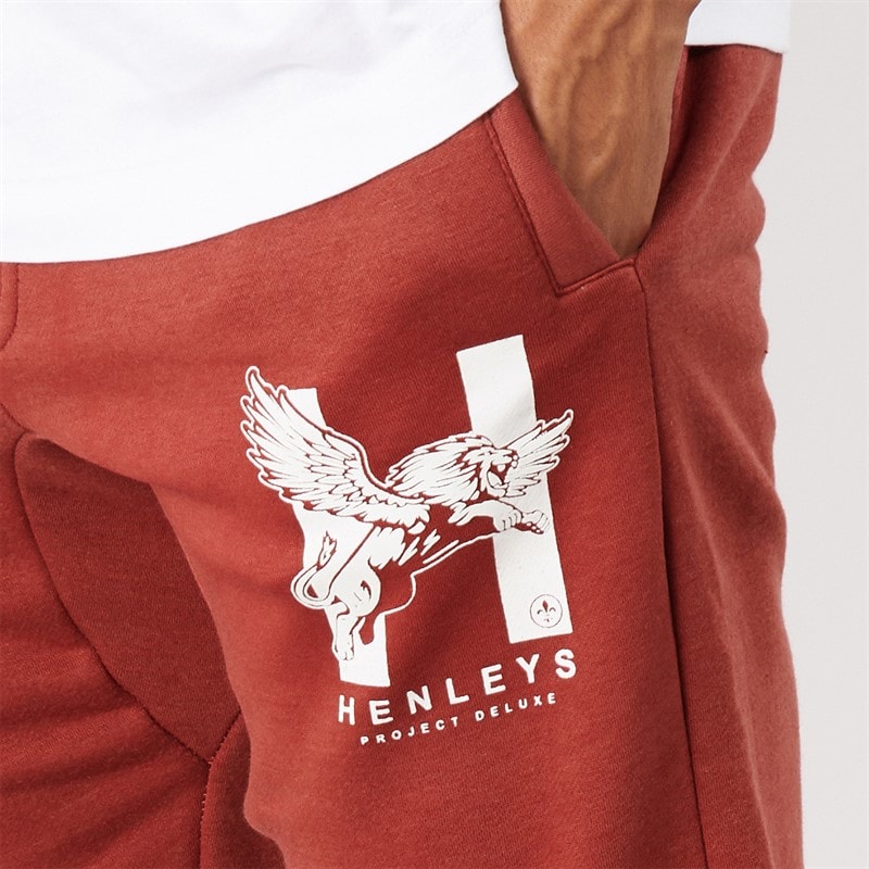Mens Curveball Joggers Red - Image 3