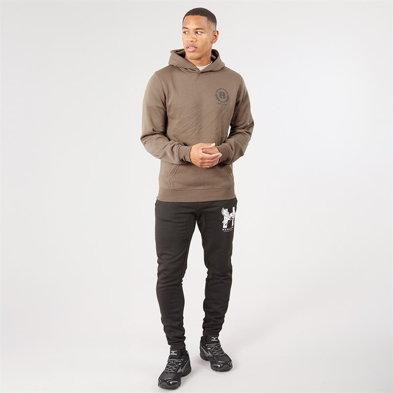 Mens Alston Hoodie Khaki - Image 4