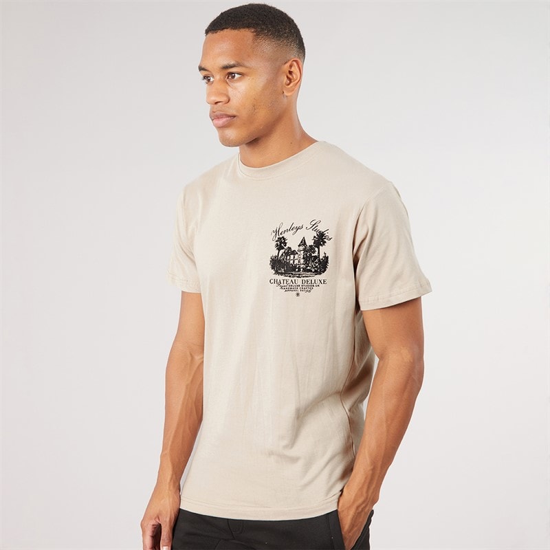 Mens Chateau T-Shirt Ecru - Image 2