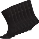 Mens FC Seven Pack Socks FC1 Black/Gunmetal