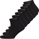 Mens FCUK Seven Pack Trainer Socks Black