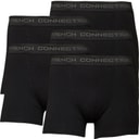 Mens Five Pack Boxer Trunks Black