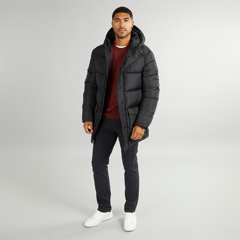 French Connection Mens Parka Row Black - Image 4