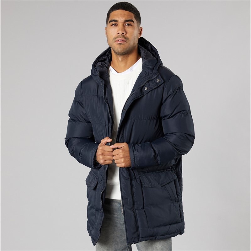 French Connection Mens Parka Row Marine - Image 1