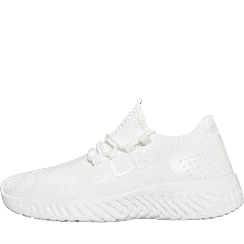 Mens FCUK Cloud Trainers White - Image 1