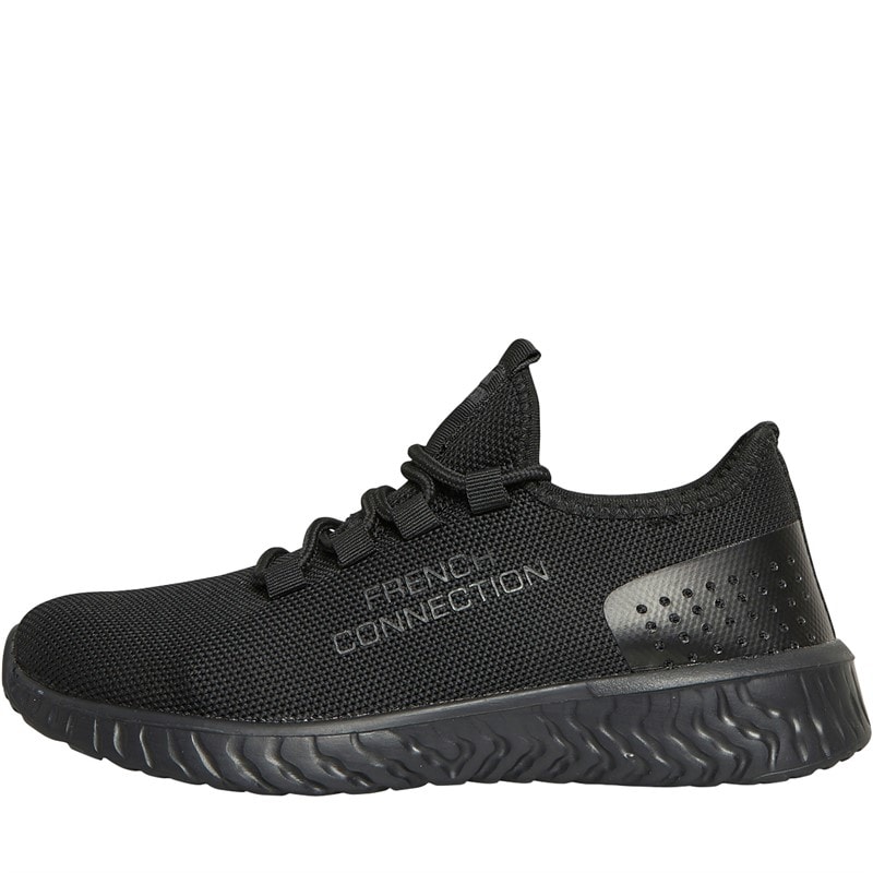 French Connection Junior Boys Cloud Trainers Black - Image 1