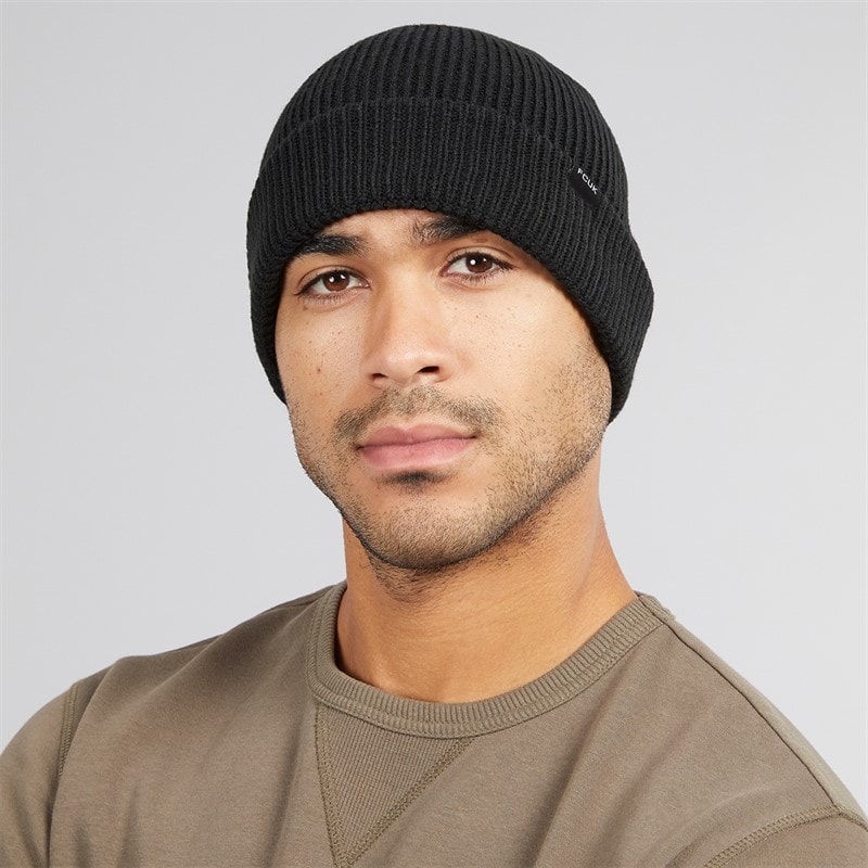 Mens FCUK Cash Beanie Black - Image 2