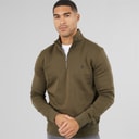 Mens FC 1/2 Zip Sweatshirt Khaki