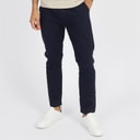 Mens Drawstring Linen Trousers Marine