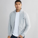 Mens FC Funnel Sweatshirt Light Grey Mel/Marine