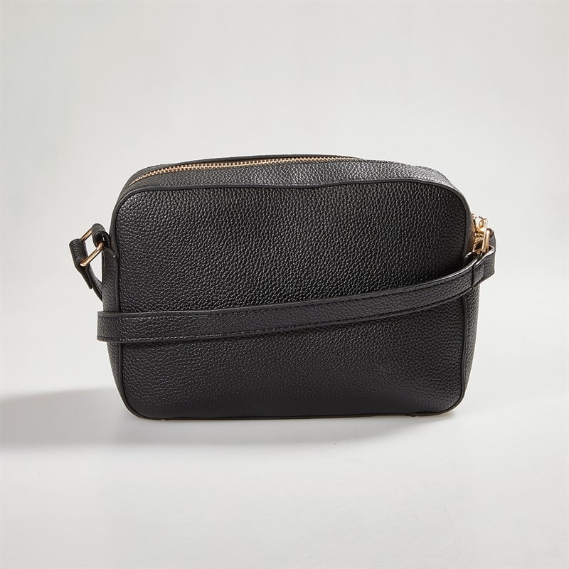 Womens Buckle Cross Body Bag Black - Image 4