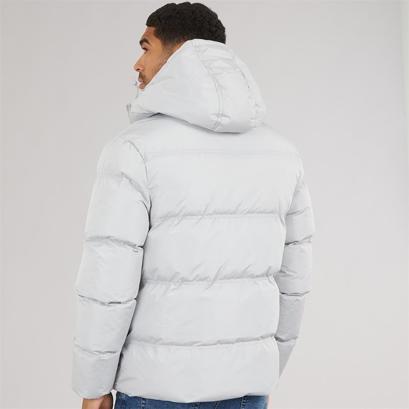 Mens Row Mid Jacket Light Grey - Image 2