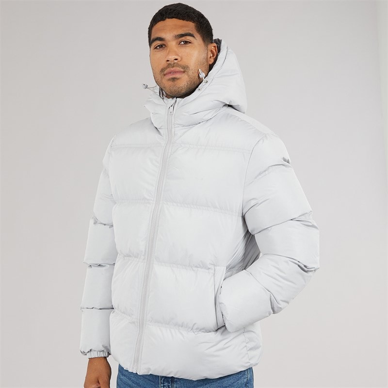 Mens Row Mid Jacket Light Grey - Image 3