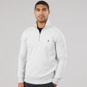 Mens FC Half Zip Sweatshirt Light Grey Mel/Marine