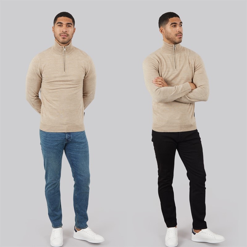 Mens FCUK Two Pack Slim Fit Jeans BLKO1/IND23 - Image 4