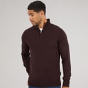 Mens Cash Half Zip Jumper Chateaux