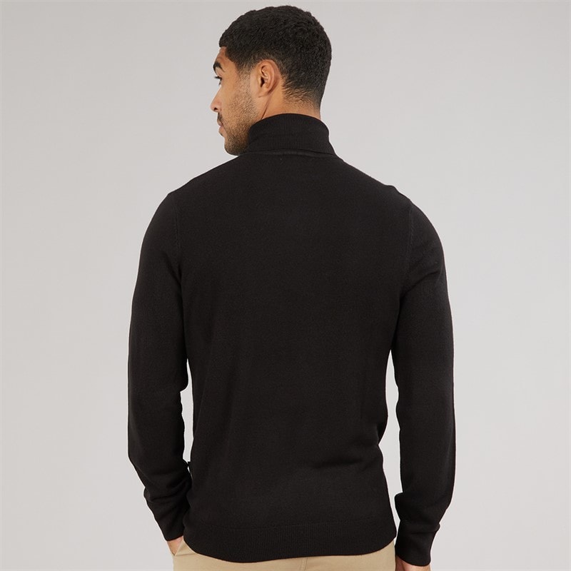 Mens Cash Roll Jumper Black - Image 2