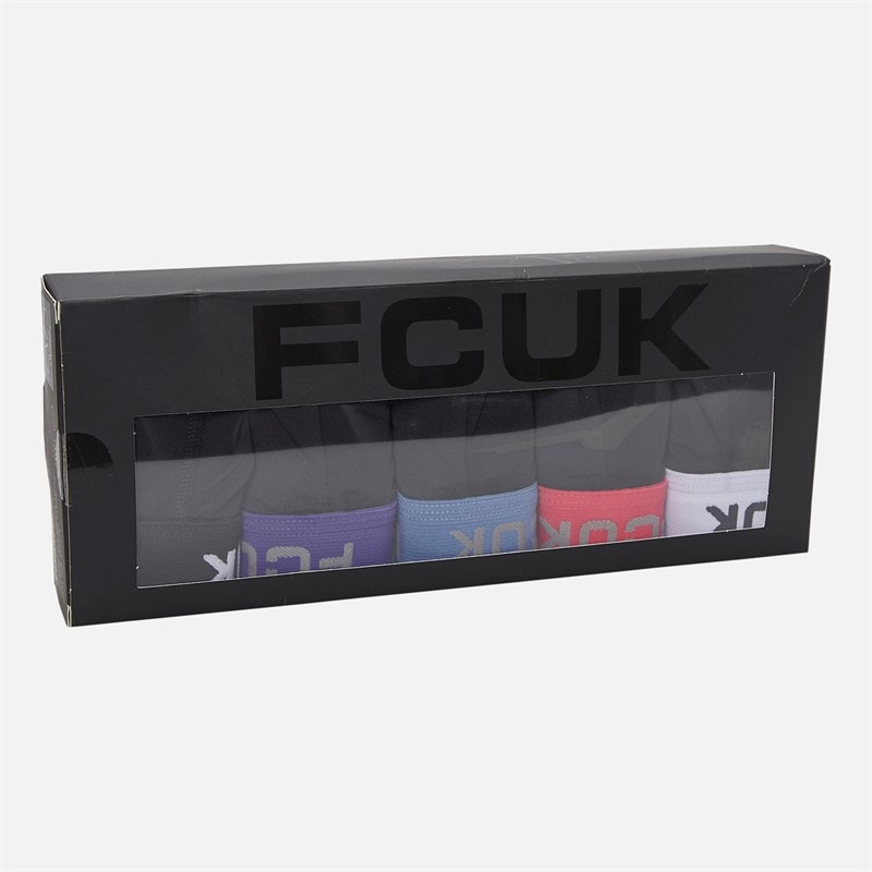 Mens Five Pack FCUK Performance Boxers FCUK 30 Black - Image 2