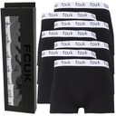 Mens FCUK Seven Pack Boxer Trunks FCUK 2 Black