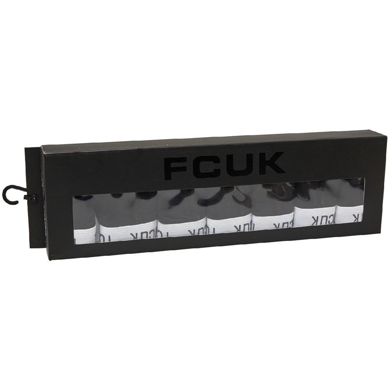Mens FCUK Seven Pack Boxer Trunks FCUK 2 Black - Image 2