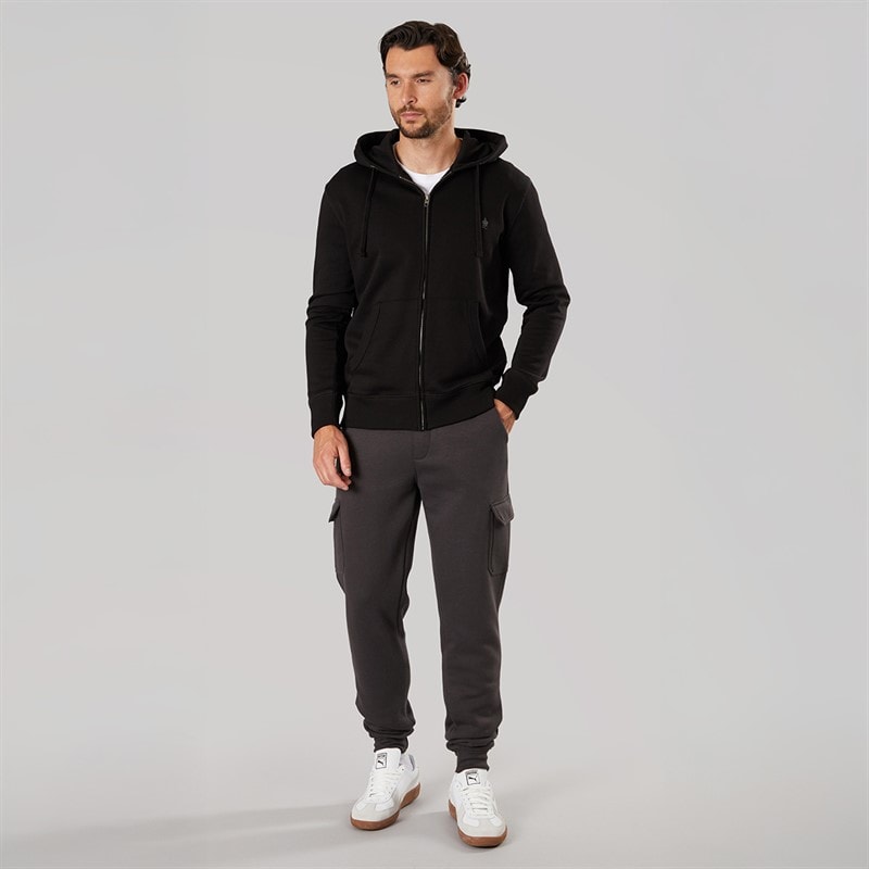 Mens Cargo Joggers Charcoal - Image 3