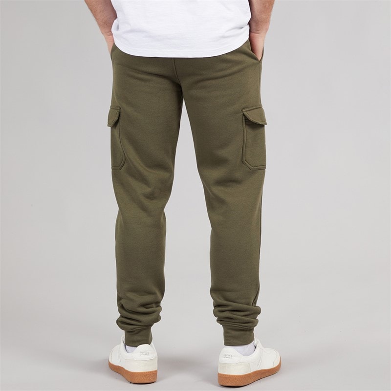 Mens Cargo Joggers Khaki - Image 2