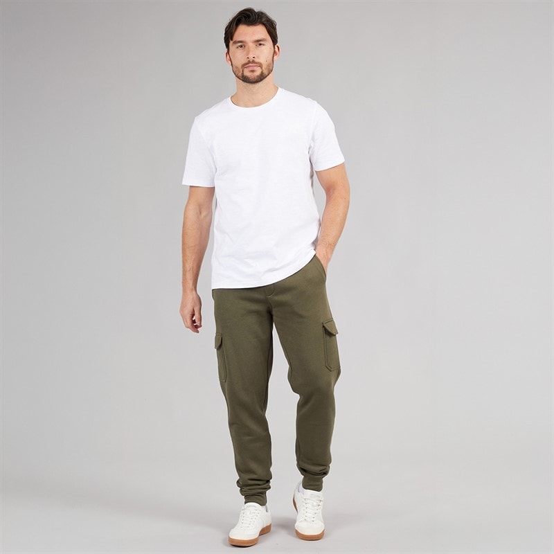 Mens Cargo Joggers Khaki - Image 4