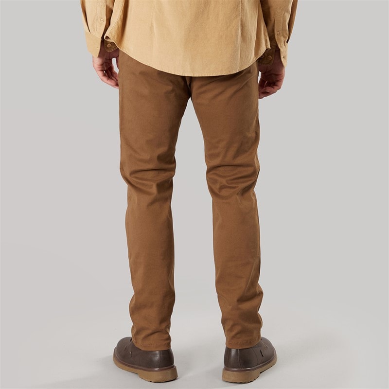 Mens Slim Fit Chino Trousers Cinnamon - Image 2