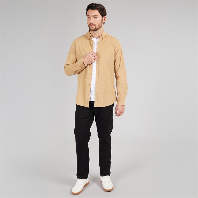 Mens Slim Fit Chino Trousers Black - Image 3