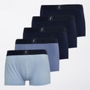 Mens Five Pack Boxers Blue Mix