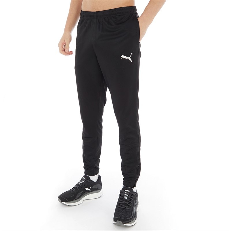 Mens teamRISE Poly Training Track Pants Puma Black - Image 1