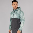 Mens Run Lightweight Marble Running Jacket Grey/Blue