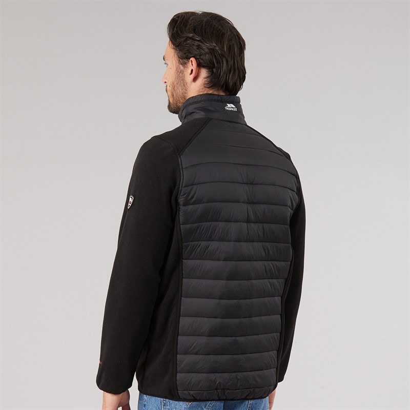 Mens Saunter Hybrid Padded Jacket Black - Image 2
