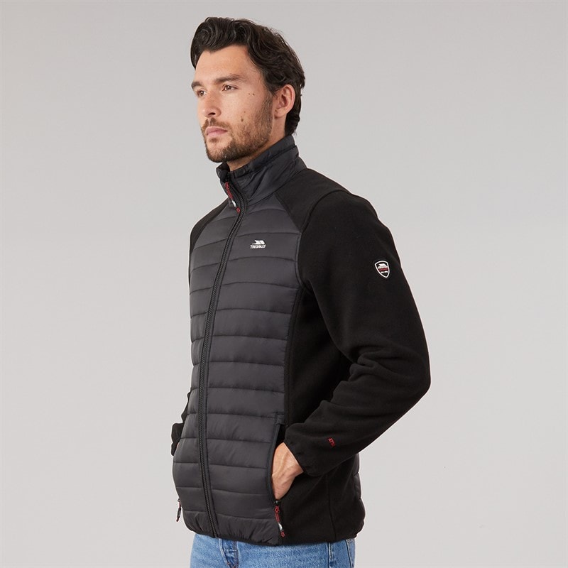 Mens Saunter Hybrid Padded Jacket Black - Image 3
