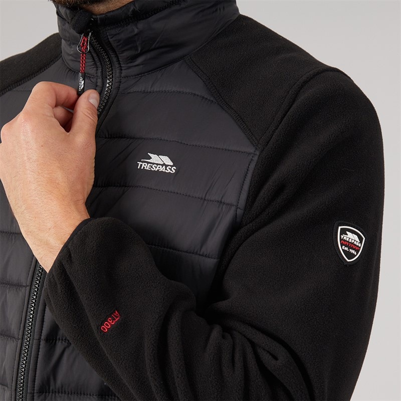 Mens Saunter Hybrid Padded Jacket Black - Image 5