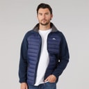 Mens Saunter Hybrid Padded Jacket Navy